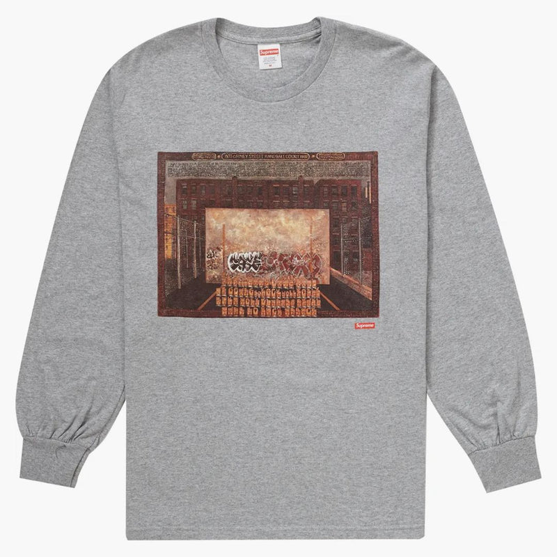 Supreme Martin Wong Attorney Street L/S Tea Heather Gray