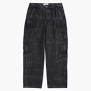 Nejvyšší Martine Rose Denim Cargo Pant Washed Black