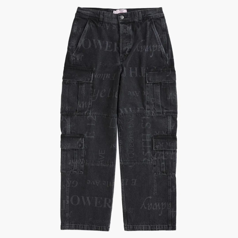 Supreme Martine Rose Denim Cargo Pant Washed Black