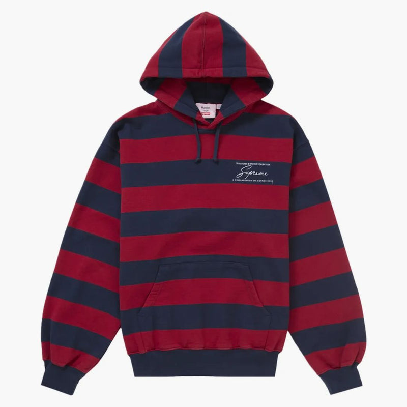Stripe di felpa con cappuccio suprema martine rosa con cappuccio
