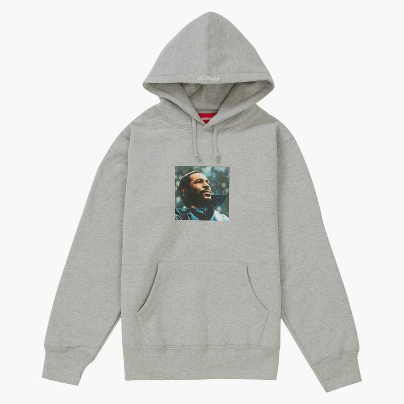 Supreme Marvin Gaye Hooded Sweatshirt Heather Grey
