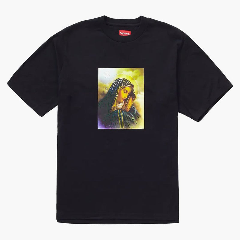 Nejvyšší Mary Rhinestone S/S Top Black