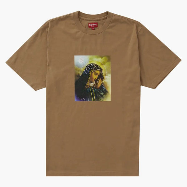 Nejvyšší Mary Rhinestone S/S Top Tan