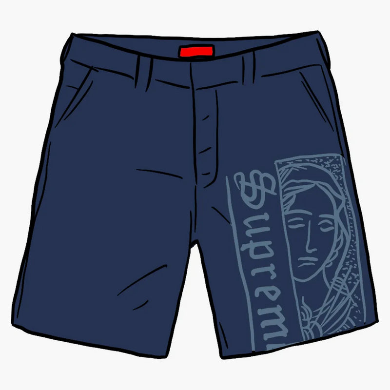 Supreme Mary Work Short Light Navy