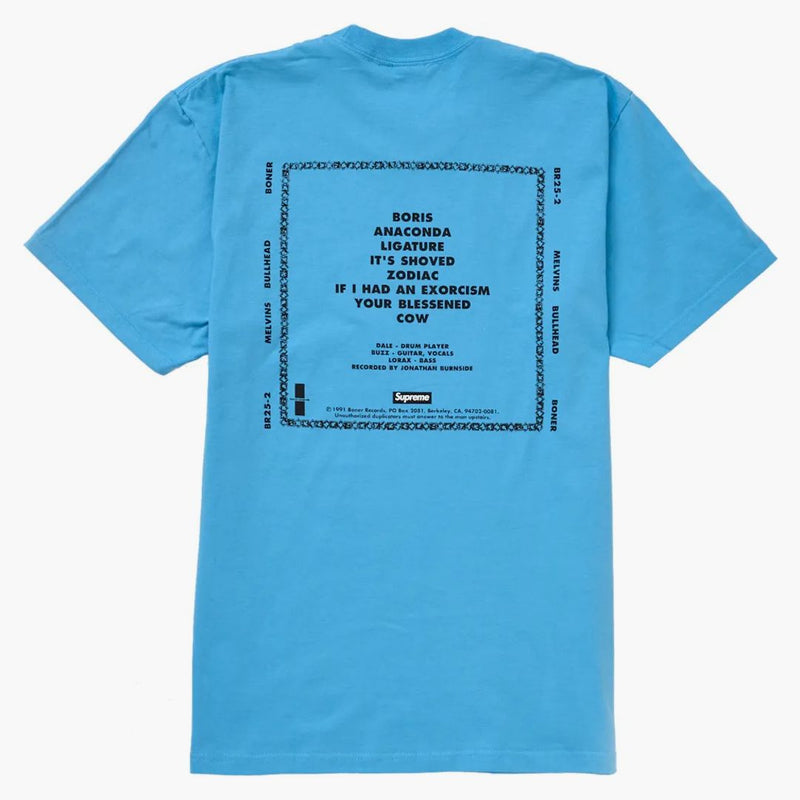 Supreme Melvins Bullhead Tee Bright Blue