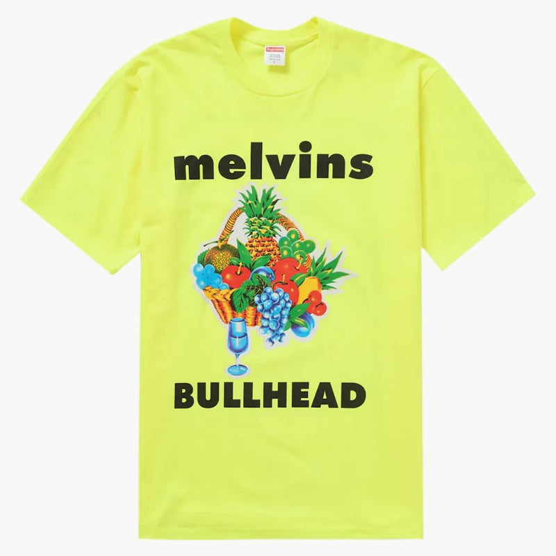 Supreme Melvins Bullhead Tee Fluorescent Yellow