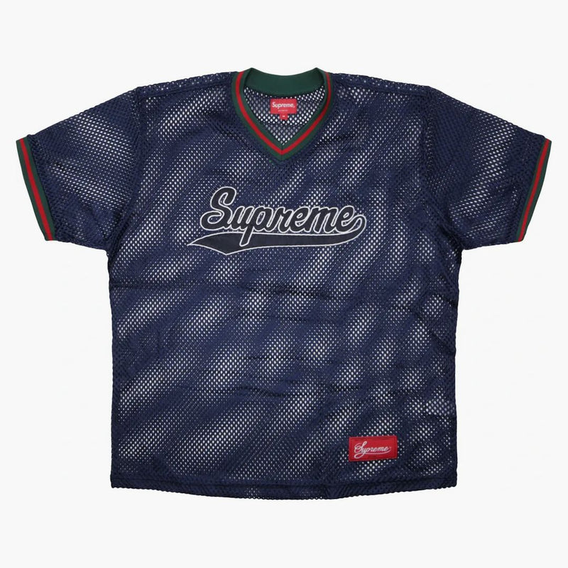 Supreme Mesh Baseball Top Navy