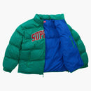 Supreme mesh jersey buffer jacket green