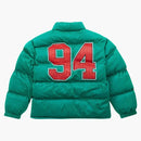 Supreme mesh jersey buffer jacket green