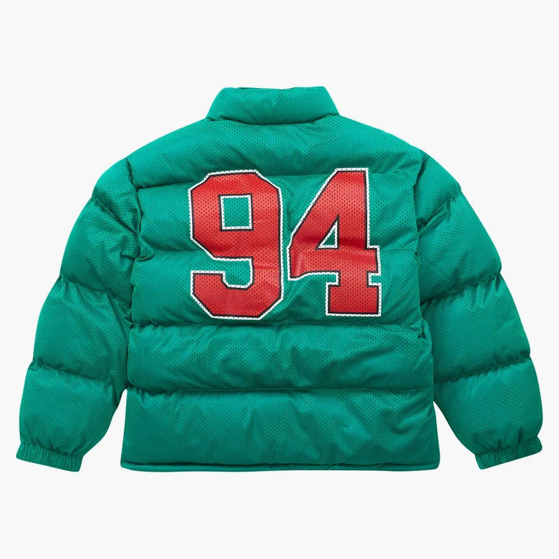 Supreme mesh jersey buffer jacket green