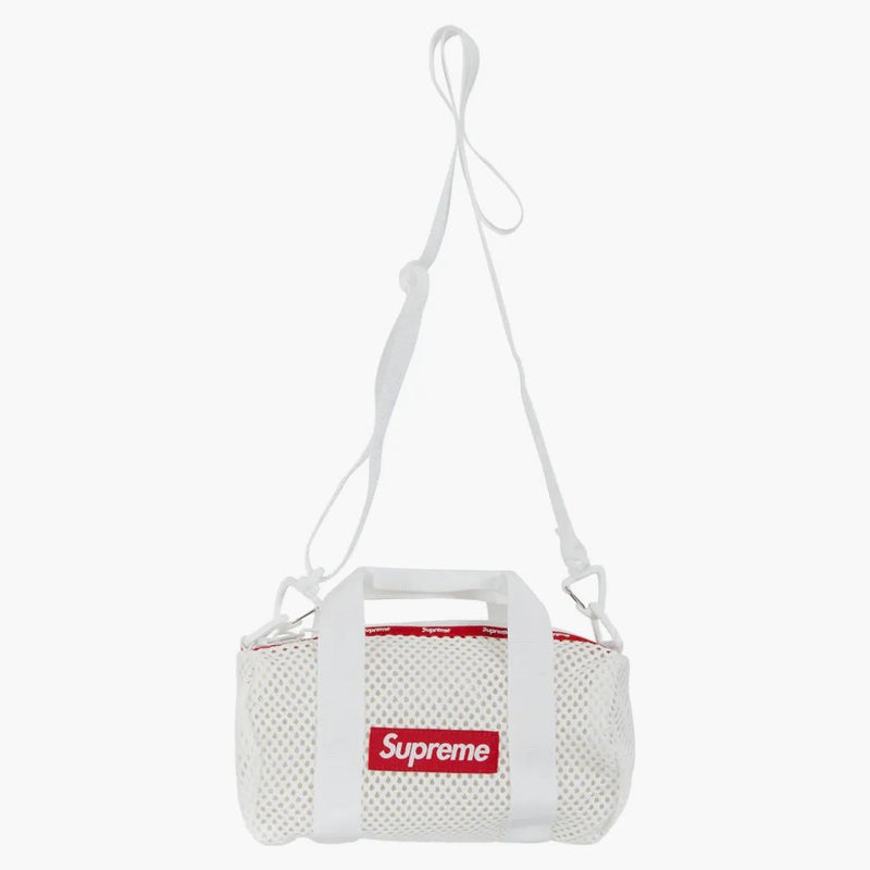Supreme mesh mini Duffle Bag White