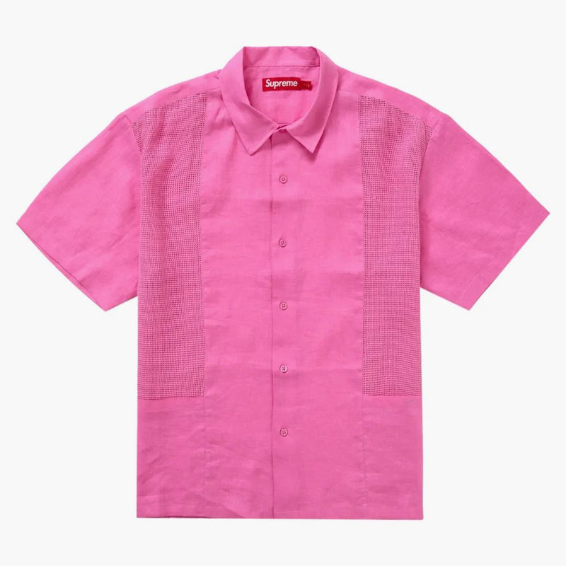Nejvyšší síťová košile s/s košile růžová