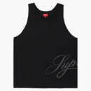 Supreme Mesh Script Tank Top Black