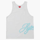 Supreme mesh script tank top white