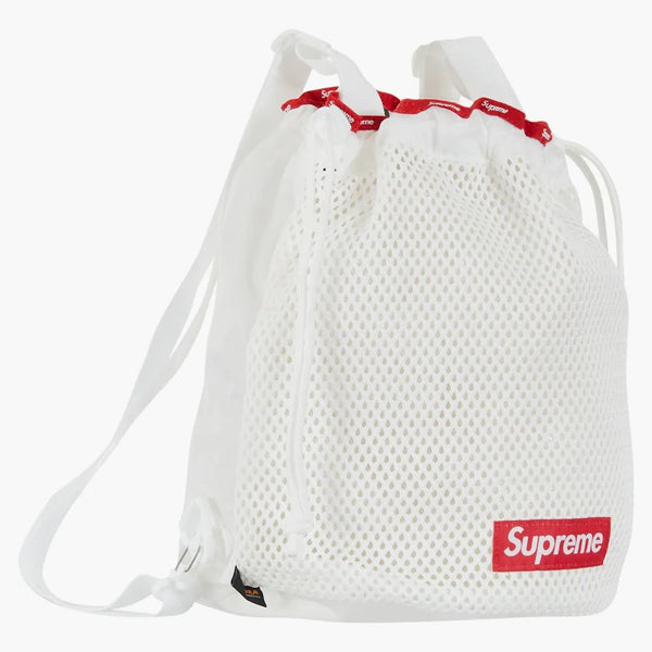 Supreme Mesh Small Backpack White