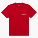 Supreme mesh stripe pocket tea red