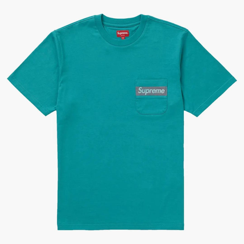 Supreme Mesh Stripe Pocket Tee Teal