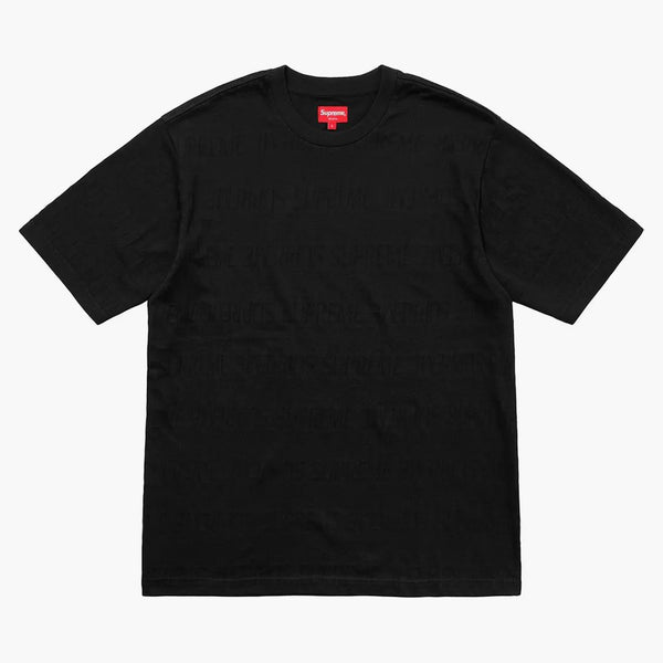 Supreme Mesh Stripe Top Black
