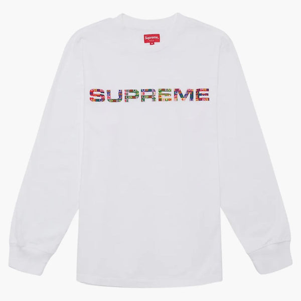 Supreme Meta Logo L/s Top White