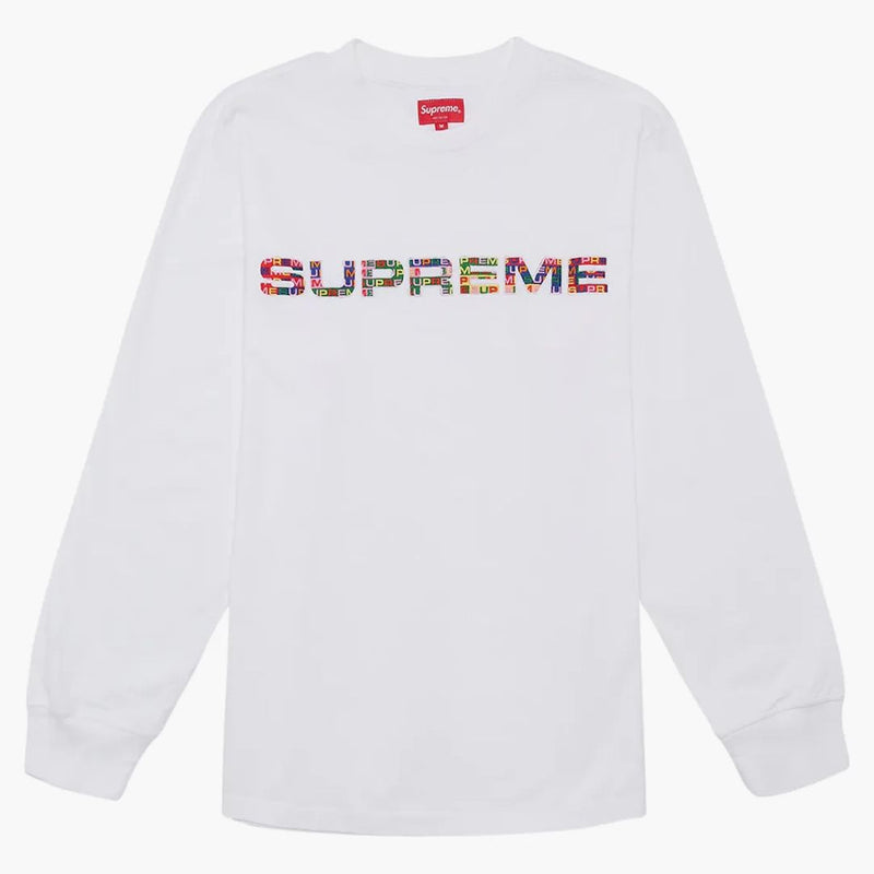 Supreme Meta Logo L/s Top White