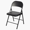 Silla plegable de metal suprema negro