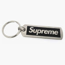 Supreme Metal Tag Keychain Black