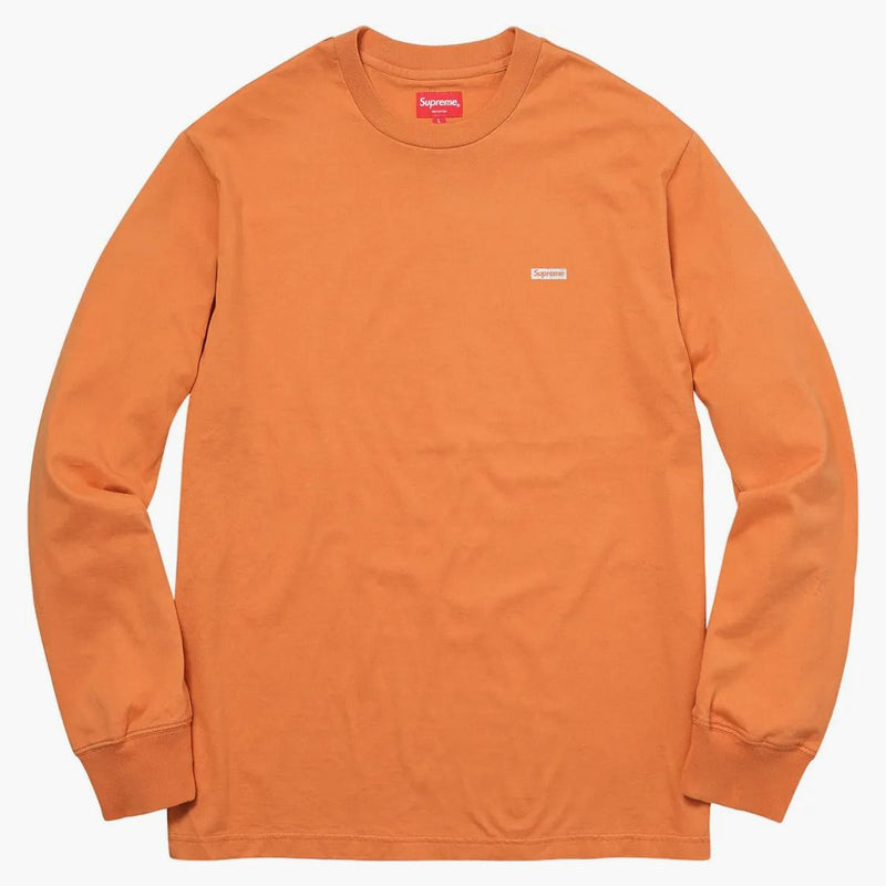 Nejvyšší kovové box logo l/s Tee Light Orange