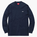 Supreme Metallic Box Logo L/S Tea Navy