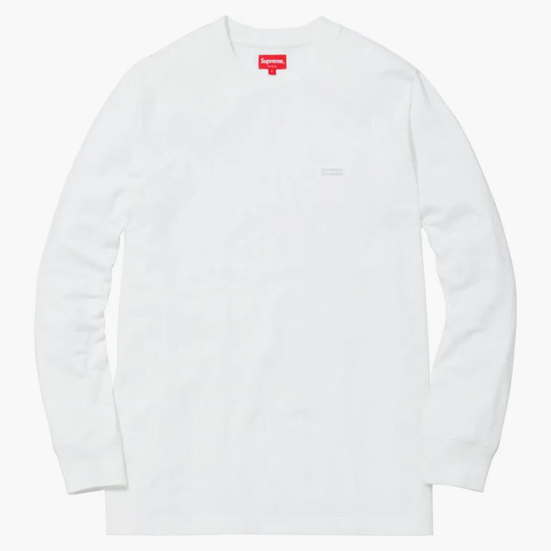 Supreme Metallic Box Logo L/S TEE White
