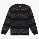 Supremo Metálico Jacquard Creweck Black