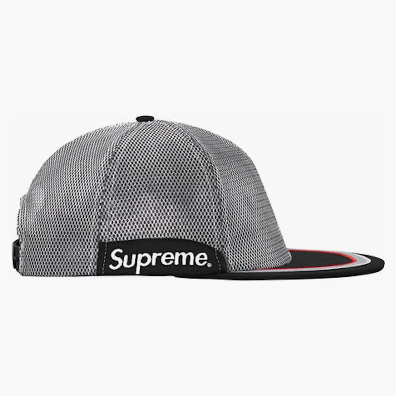 Supreme Metallic Mesh 6-panel Hat Silver