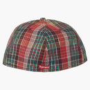 Supreme Metallic Plaid S Logo New Era Hat Red