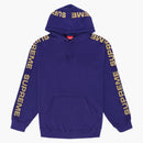 Supreme Metallic Rib Hooded Sweatshirt Dark Royal