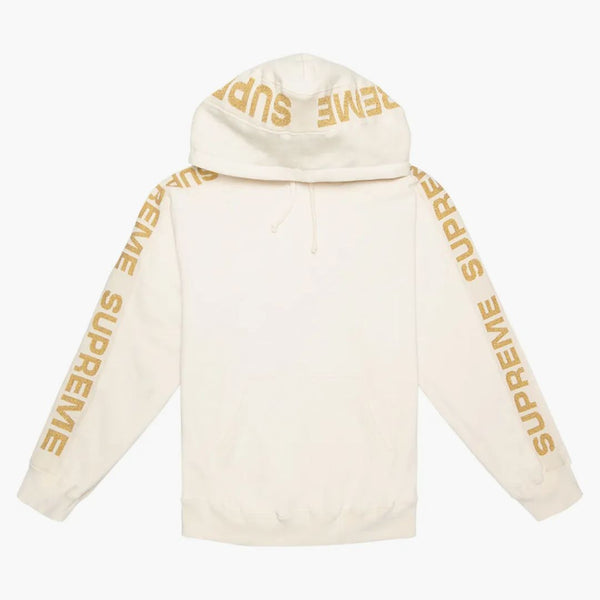 Supreme Metallic Rib Hooded Sweatshirt Natural