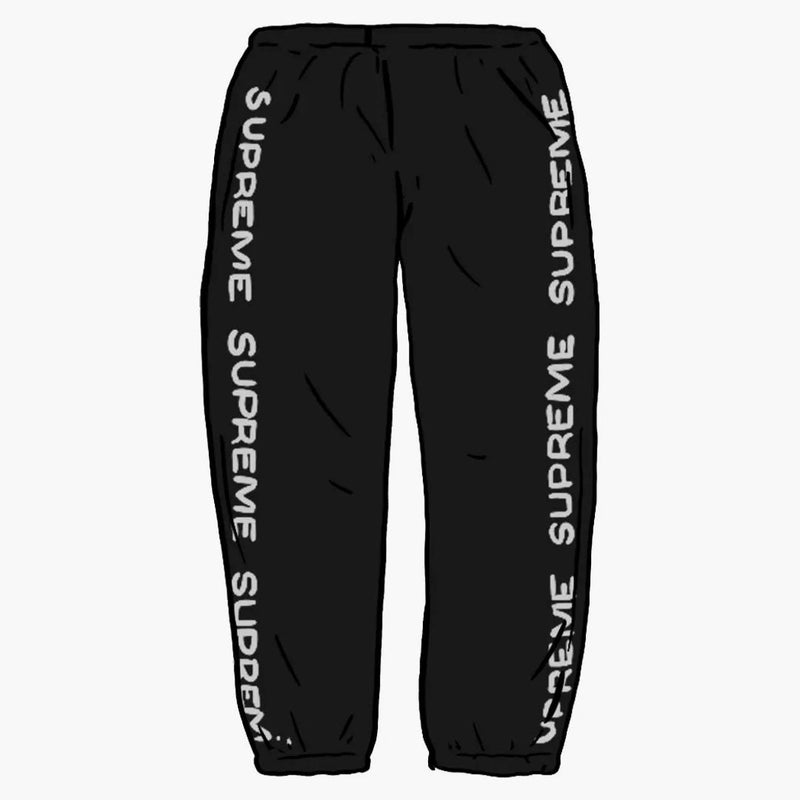 Supreme Metallic Rib Sweatpant Black