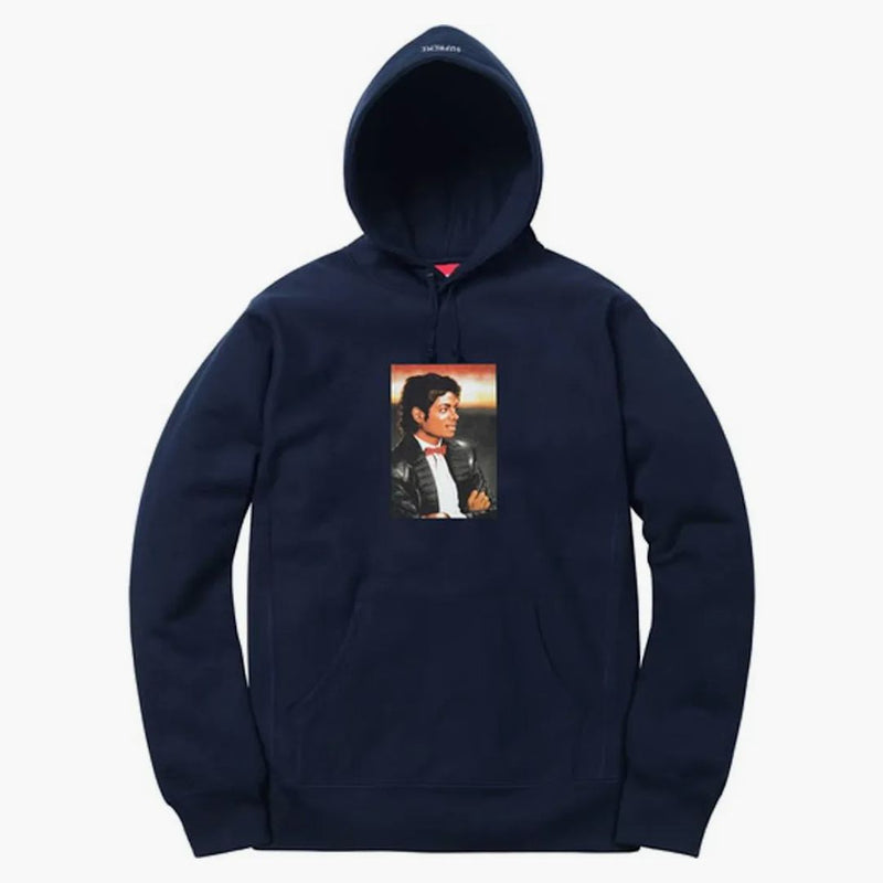 Supreme Michael Jackson Hooded Mikina námořnictva
