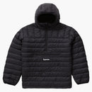 Nejvyšší micro dolů Half Zip Hooded Pullover (FW21) Černý