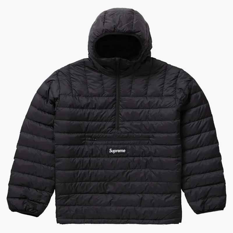 Supreme Micro Down Half Zip z kapturem (FW21) Czarny
