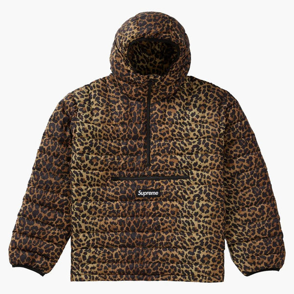 Supreme Micro Down Half Zip Hooded Pullover (FW21) Leopard
