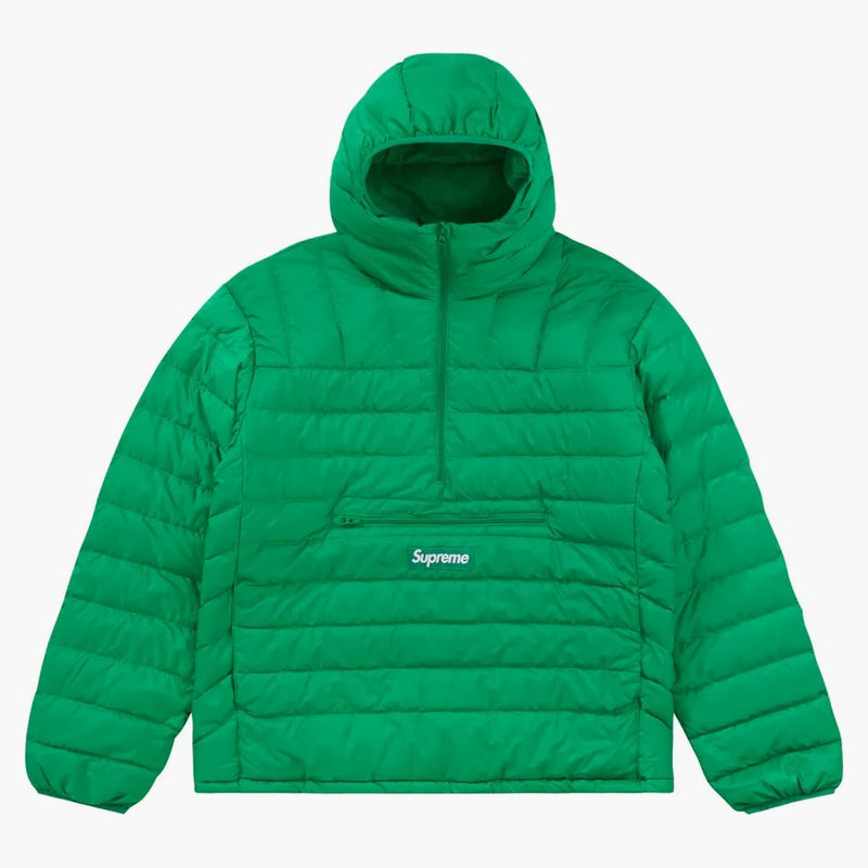 Supreme Micro Down Half Zip Hooded Pullover (fw22) Green