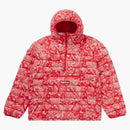 Supreme Micro Down Half Zip Hooded Pullover (FW22) Red Paisley