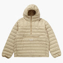 Nejvyšší micro dolů Half Zip spuštění kapuce (FW22) Tan