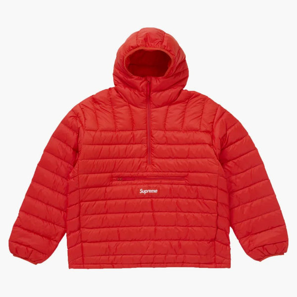 Supremo Micro Down Half Zip Hooded Pullover (FW24) Orange scuro