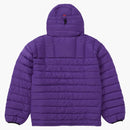 Supreme micro down Half Zip Hooded Pullover Purple