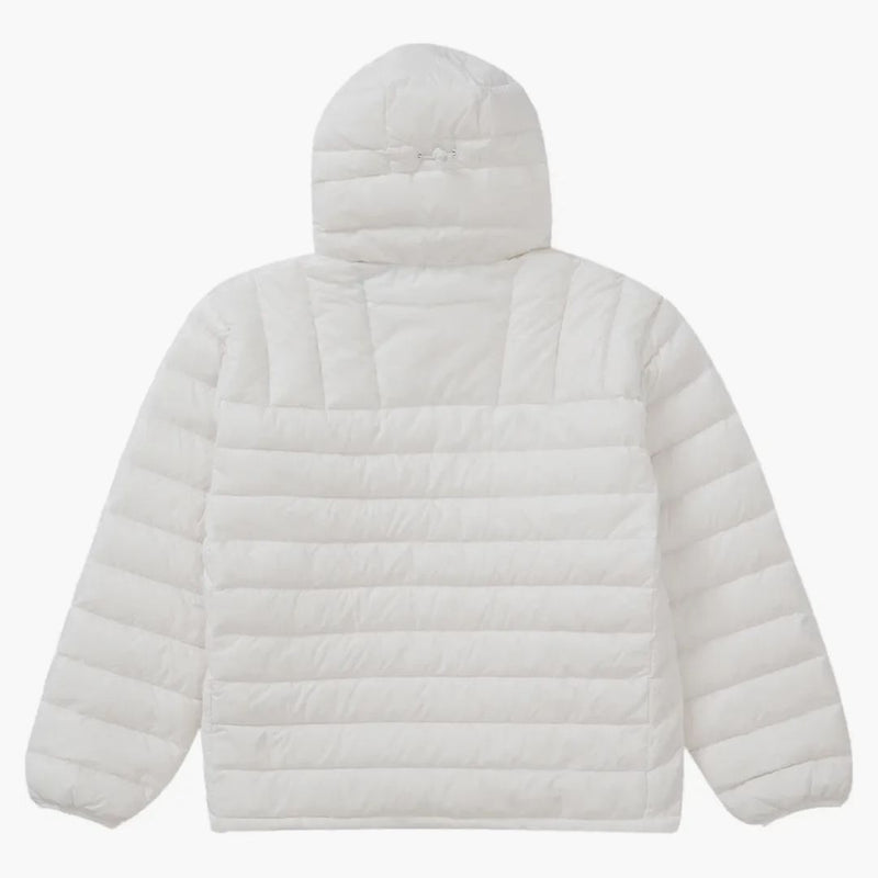 Micro Micro Down Pullover con cappuccio mezza zip