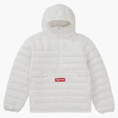 Supreme Micro Down Half Zip Hooded Pullover White