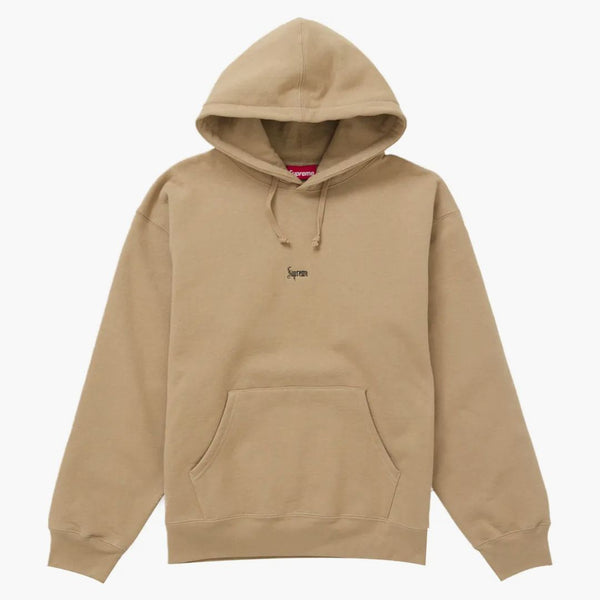 Supreme Micro Logo Hooded Sweatshirt (FW24) Light Tan