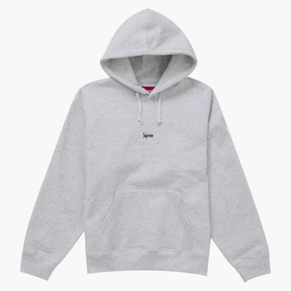 Supreme Micro Logo Hooded Sweatshirt (FW24) Ash Grey