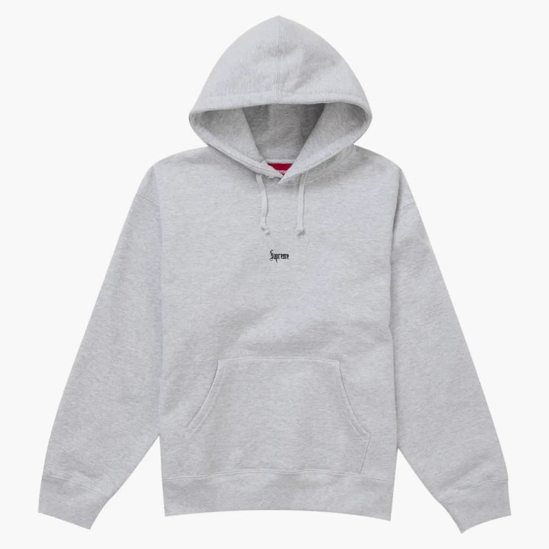Supreme Micro Logo Hooded Sweatshirt (FW24) Ash Grey