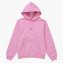 Supreme micro logo hooded sweatshirt (FW24) pink